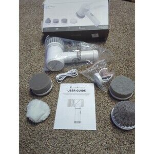 Zane Forest Electric Spin Scrubber – 5 Brush Heads, Cordless, Multi-Room Cleaner